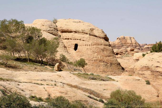 Necropolis of Gaia, entrance Siq, Petra - Jordan