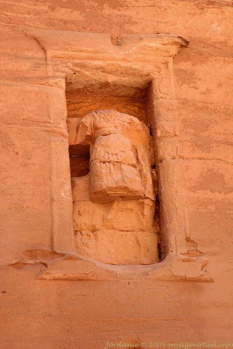 Statue of the tomb of the Roman soldier, Wadi Al-Farasa, Petra - Jordan