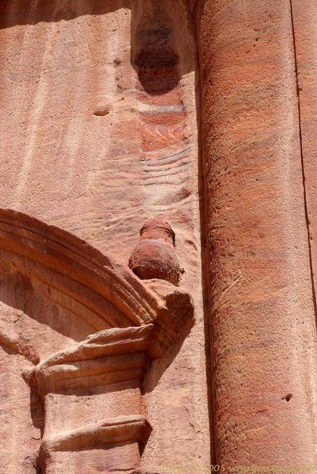 Architectural detail of Triclinium, Wadi Al-Farasa, Petra - Jordan