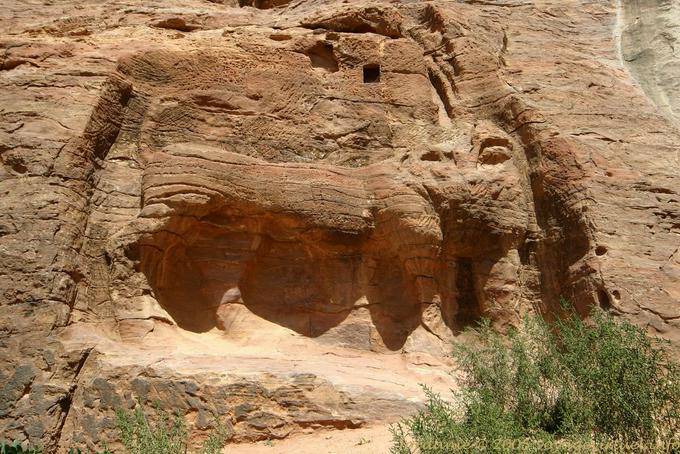 The fountain at the Lion, Wadi Al-Farasa, Petra - Jordan