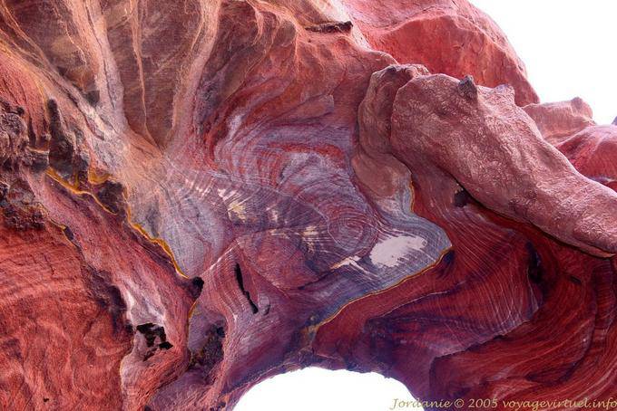 Speckle sandstone in Wadi Al-Farasa, Petra - Jordan