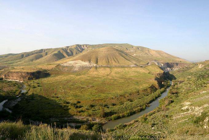 Valley Hiéromax (current Yarmouk River) view from near Umm Qays - Jordan