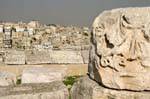 Parts of the Archaeological Museum of the Citadel, Amman, Jordan.