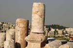 Truncated columns of the Temple of Hercules in Amman Citadel, Jordan.