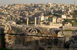 Sarcophagus tomb in the citadel overlooking the Jebel al-qalaa, Amman, Jordan.