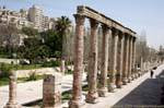 Corinthian columned porticos of the Cardo Maximus, Amman, Jordan.