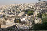 Amman, the city and the theater seen from the Citadel, Jordan.