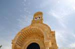 Steeple above the entrance to the Orthodox Church, El-Maghtas, Jordan.