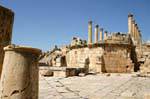 Courtyard of the Cathedral leading to the Church of St. Theodore, Jerash, Jordan.
