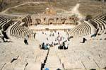 Panoramic theater south from the top of diazoma, Jerash, Jordan.