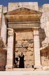 Daughter of History in Southern theater, Jerash, Jordan.