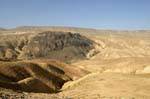 Mineral landscape on the road of Kings, Kings Road, Jordan.