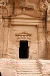 Entrance to a tomb, Little Petra, Jordan.