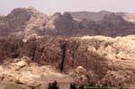 Tortured landscape of Siq al-Barid, Little Petra, Jordan.