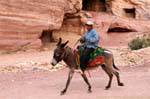 On the donkey Petra Khubta, Jordan.