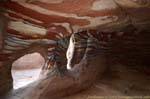 Tomb of Interior used as home by Bedouins Petra Khubta, Jordan.