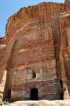 The front of the Silk Tomb, Petra Khubta, Jordan.