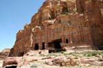 Facade of the Palace Corinthian, Petra Khubta, Jordan.