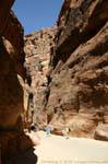 Part of the gorge, Petra Siq, Jordan.