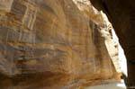 Colorful cliffs of the fault, Siq, Petra, Jordan.