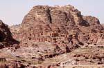 Tombs in the mountains above Petra Lower City, Jordan.