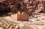 Monument Qasr al-Bint Nabatean Petra Lower City, Jordan.