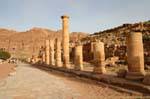 The great colonnade, central artery of the city, Petra Lower City, Jordan.