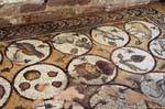 Mosaics depicting animals and plants, Byzantine church in Petra, Jordan.