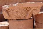 Column capital to artistic interlacing, church, Petra Lower City, Jordan.