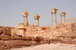 Walls and columns of the Byzantine Church, Petra Lower City, Jordan.