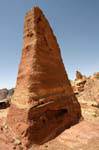 Nabatean obelisk, High-rise, Petra Zib Attuf, Jordan.