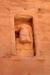 Statue of the tomb of the Roman soldier, Wadi Al-Farasa, Petra, Jordan.