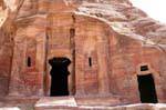 Tomb with a broken pediment, Wadi Al-Farasa, Petra, Jordan.