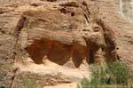 The fountain at the Lion, Wadi Al-Farasa, Petra, Jordan.