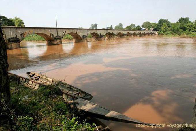 French bridge (colonial) Khone Island, Lao