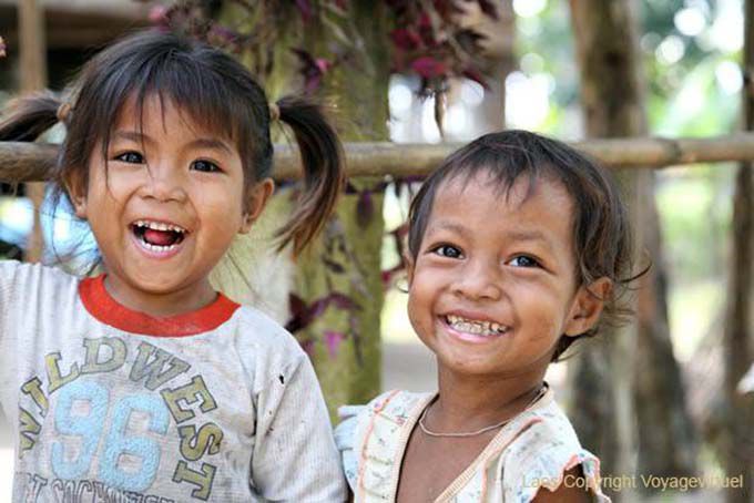 Khon Tai, children Smiles, Lao