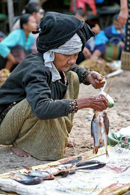 Fish skewer, Khong Island, Lao