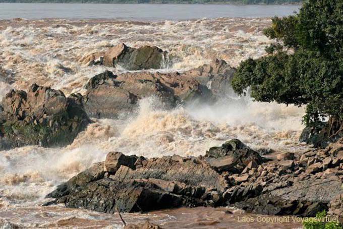 Mekong falls Pha Peng, Lao