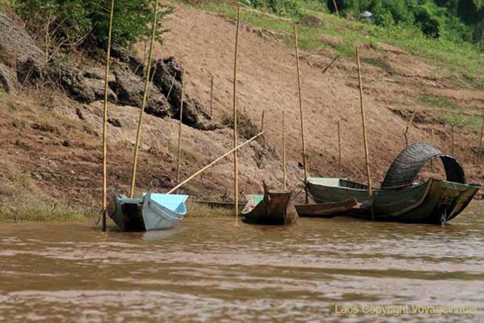 Traditional boats, Luang Prabang, Lao