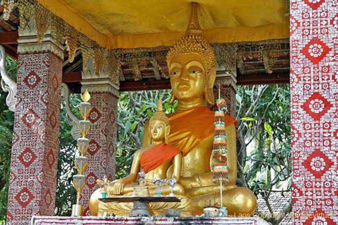 Buddhist art, Wat Sene Soukharam, Luang Prabang, Lao