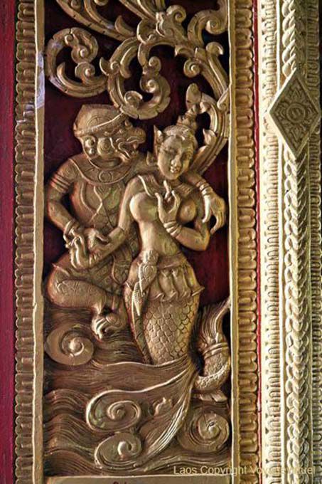 That detail Patum, Lotus Temple, Luang Prabang, Lao