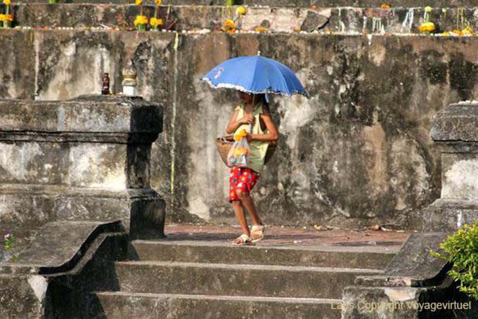 Laos to the umbrella That Makmo, Luang Prabang, Lao