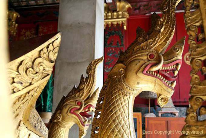 Royal funerary chariot, Wat Xieng Thong, Luang Prabang, Lao