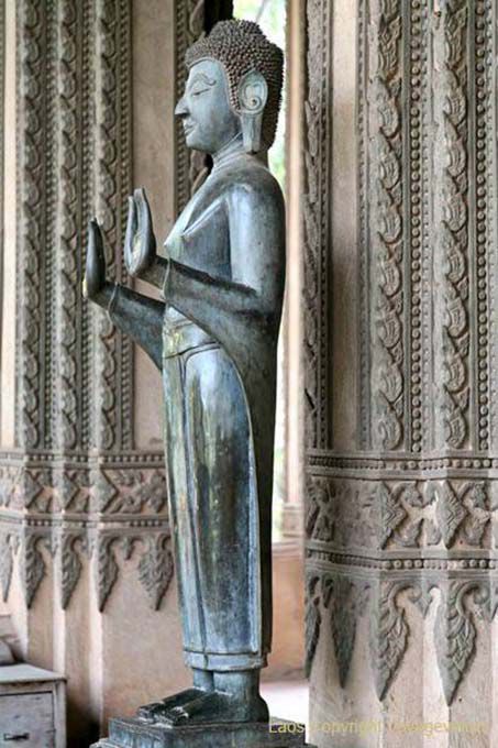 Buddhist Peace profile, Haw Phra Kaew, Vientiane, Lao