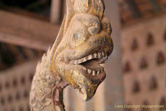 Head Nāga, Wat Si Saket, Vientiane, Lao