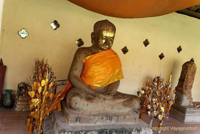 Jayavarman VII of the Khmer empire, Wat That Luang, Vientiane, Lao