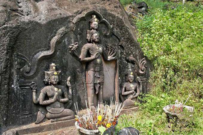 Overview of the Trimurti, Wat Phou, Lao