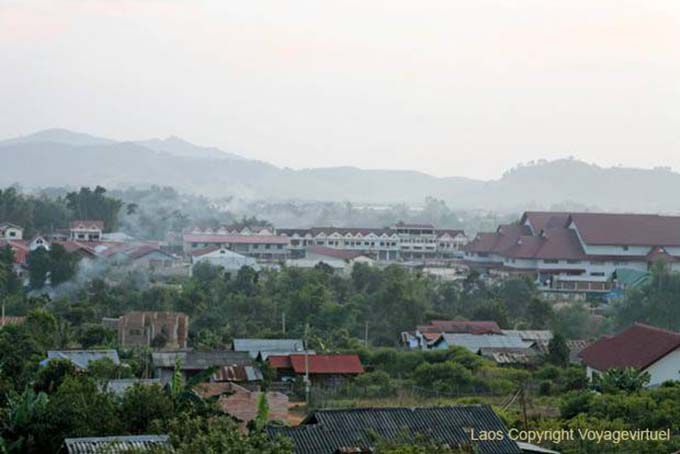 City view Phonsavan morning, Xieng Khouang, Lao