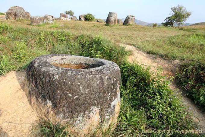 Ancient stone jars, Xieng Khouang, Lao