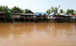 Guest houses in Det Island, Lao.